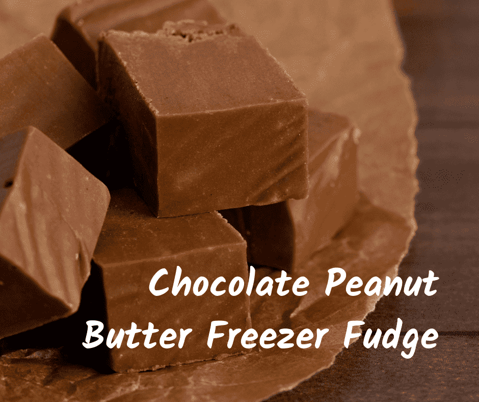 Chocolate Peanut Butter Freezer Fudge 